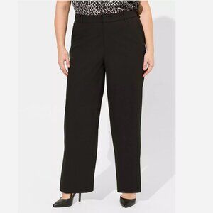 Torrid Women's Size 18 Regular Black Wide Leg City Twill High Rise Pant